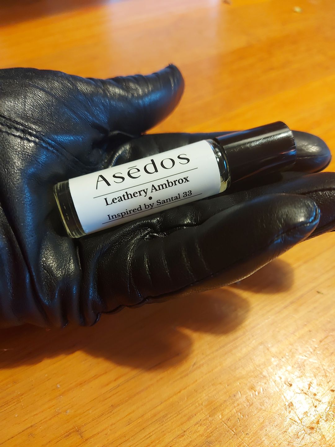 Customer photo review of LEATHERY AMBROX PERFUME OIL