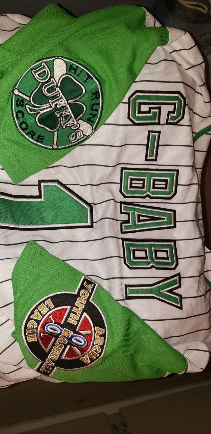 Customer photo review of Jarius 'G-Baby' Evans Kekambas Hardball Jersey