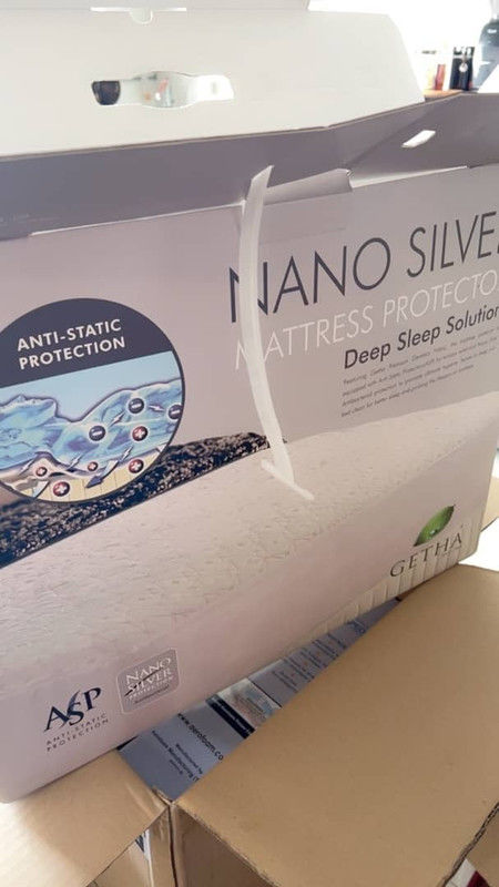 Customer photo review of Getha Nano Silver Mattress Protector