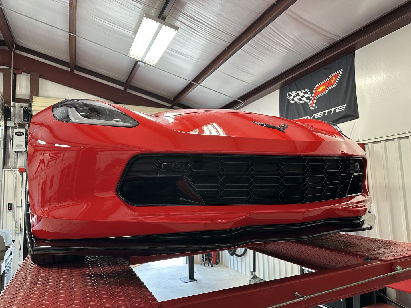 Customer photo review of Corvette C7 Carbon Flash Front Bumper Grill