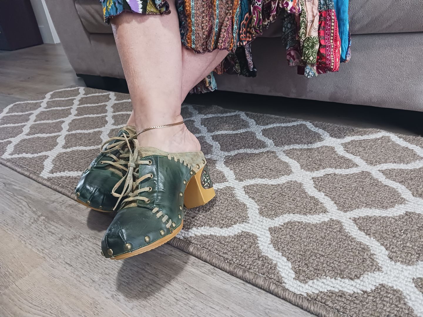 Customer photo review of Vintage Handmade Round Toe Sandals