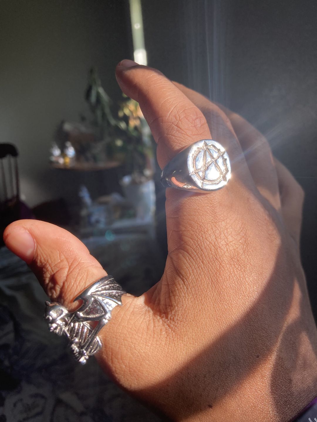 Customer photo review of ANARCHY SIGNET RING