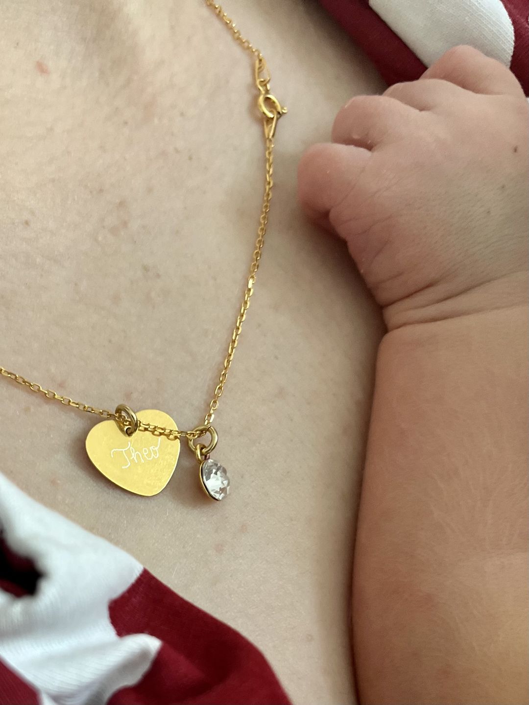 Customer photo review of Herzkette mit Gravur