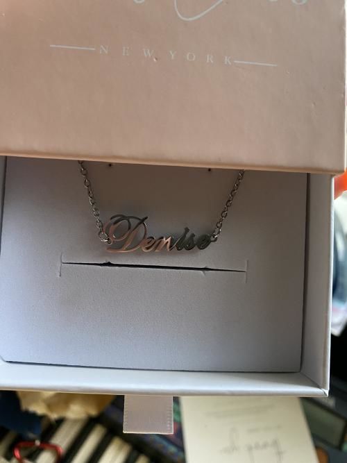 Customer photo review of Personalized Name Anklet/ Bracelet