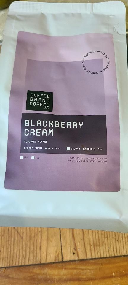 Customer photo review of Blackberry Cream Flavored Coffee