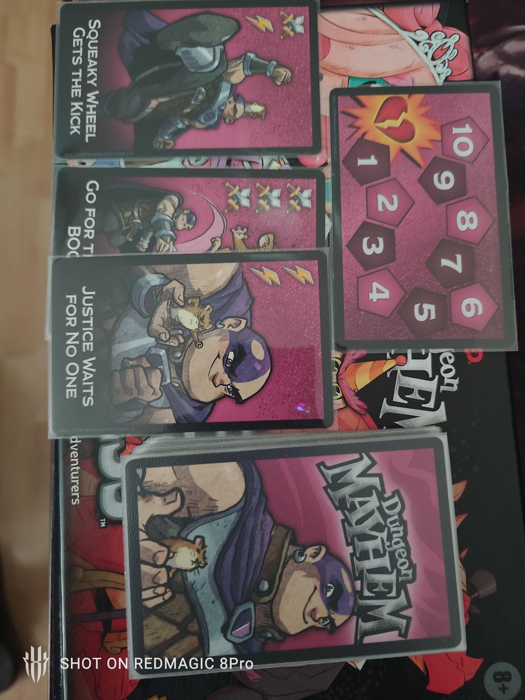 Customer photo review of Clear Matte Standard American Card Sleeves