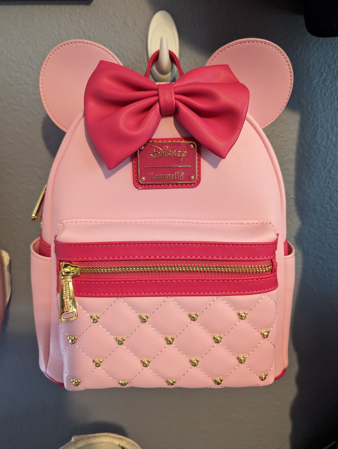 Customer photo review of 707 Street Exclusive - Loungefly Disney The Minnie Mouse Classic Series Mini Backpack - Strawberry Macaron