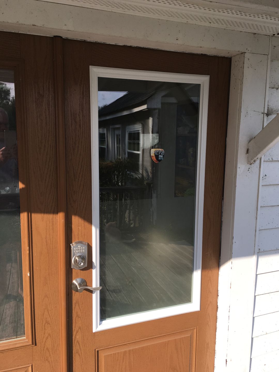 Customer photo review of Clear 1 Lite Glass and Frame Kit (3/4 Lite 24" x 50" Frame Size)
