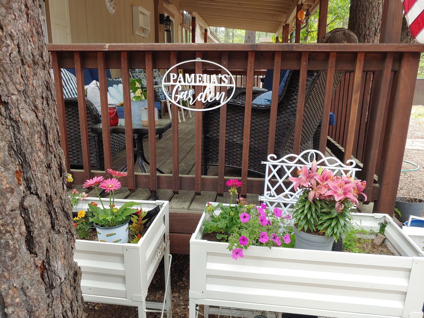 Customer photo review of Garden Custom Ovals - 4 Styles - Personalized Garden Signs Decorative Outdoor