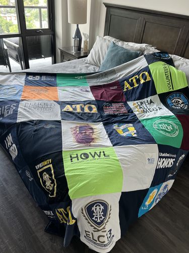 T-shirt quilt from utah state university by Ryan from CO