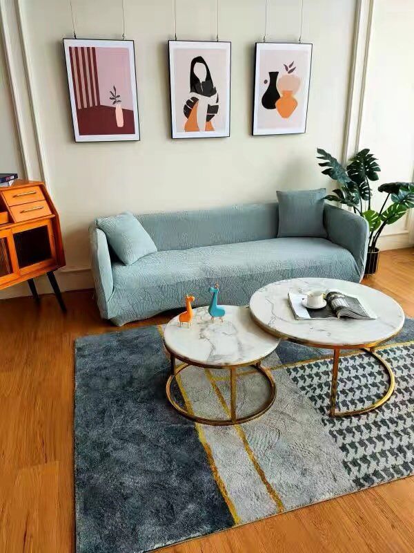 Customer photo review of Thick Jacquard Leaf Pattern Sofa Cover For Living Room