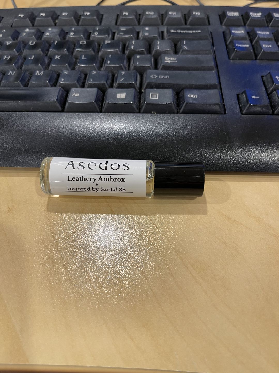 Customer photo review of LEATHERY AMBROX PERFUME OIL