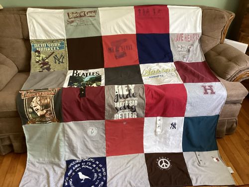 T-shirt quilt featuring new york yankees by Donna from NY
