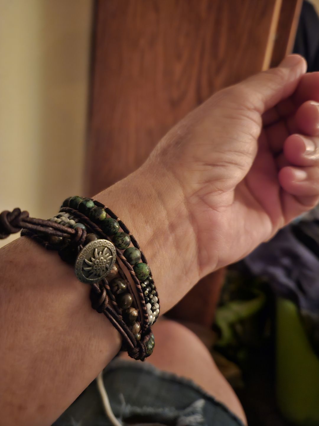 Customer photo review of Healing Flower Protection Wrap Bracelet