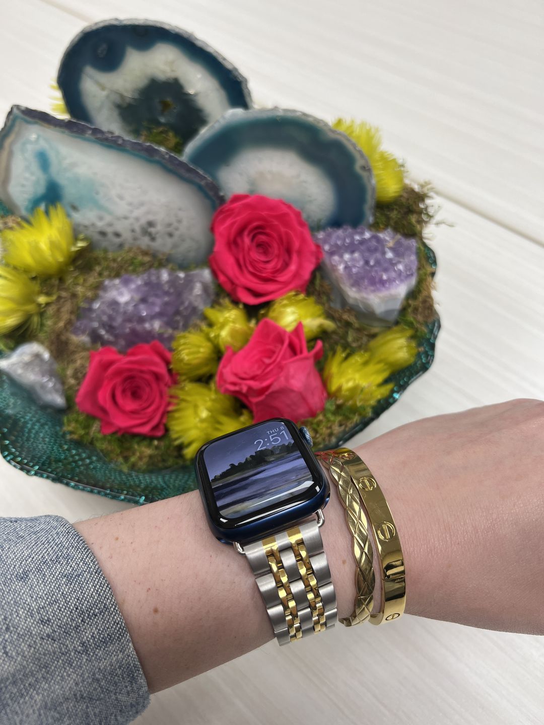 Customer photo review of Themis Stainless Band