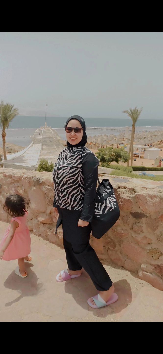 Customer photo review of Zebra burkini