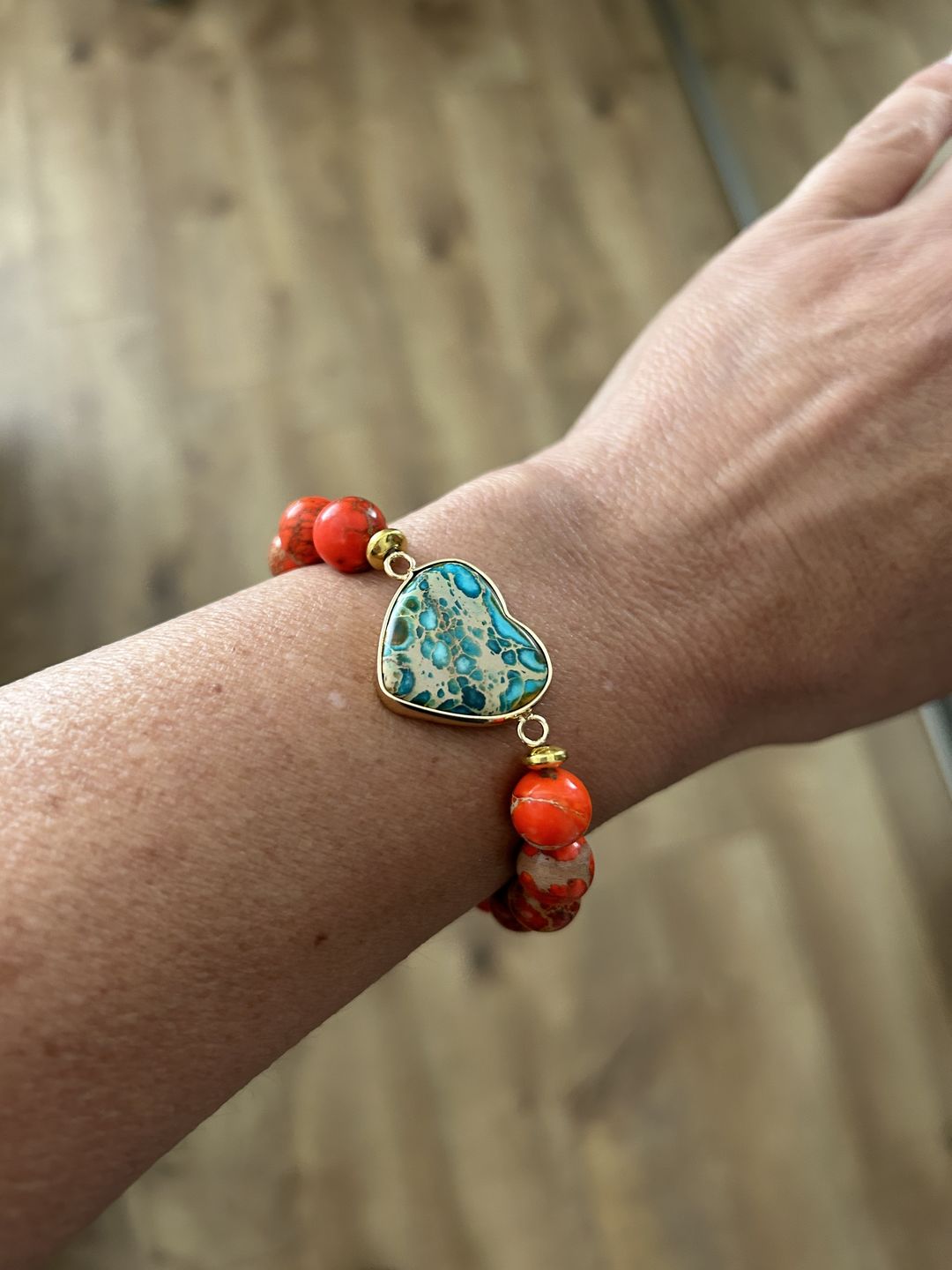 Customer photo review of Love of Fire Healing Bracelet