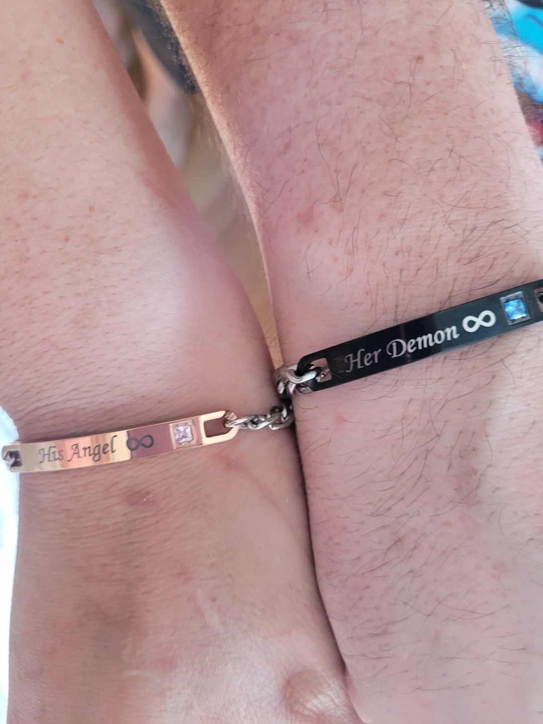Customer photo review of Her King His Queen Bracelets