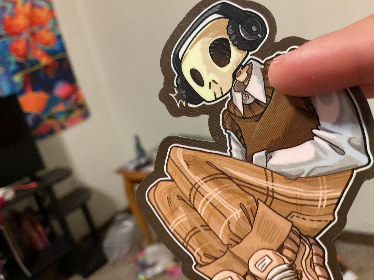 Customer photo review of Aesthetic Skeleton Stickers