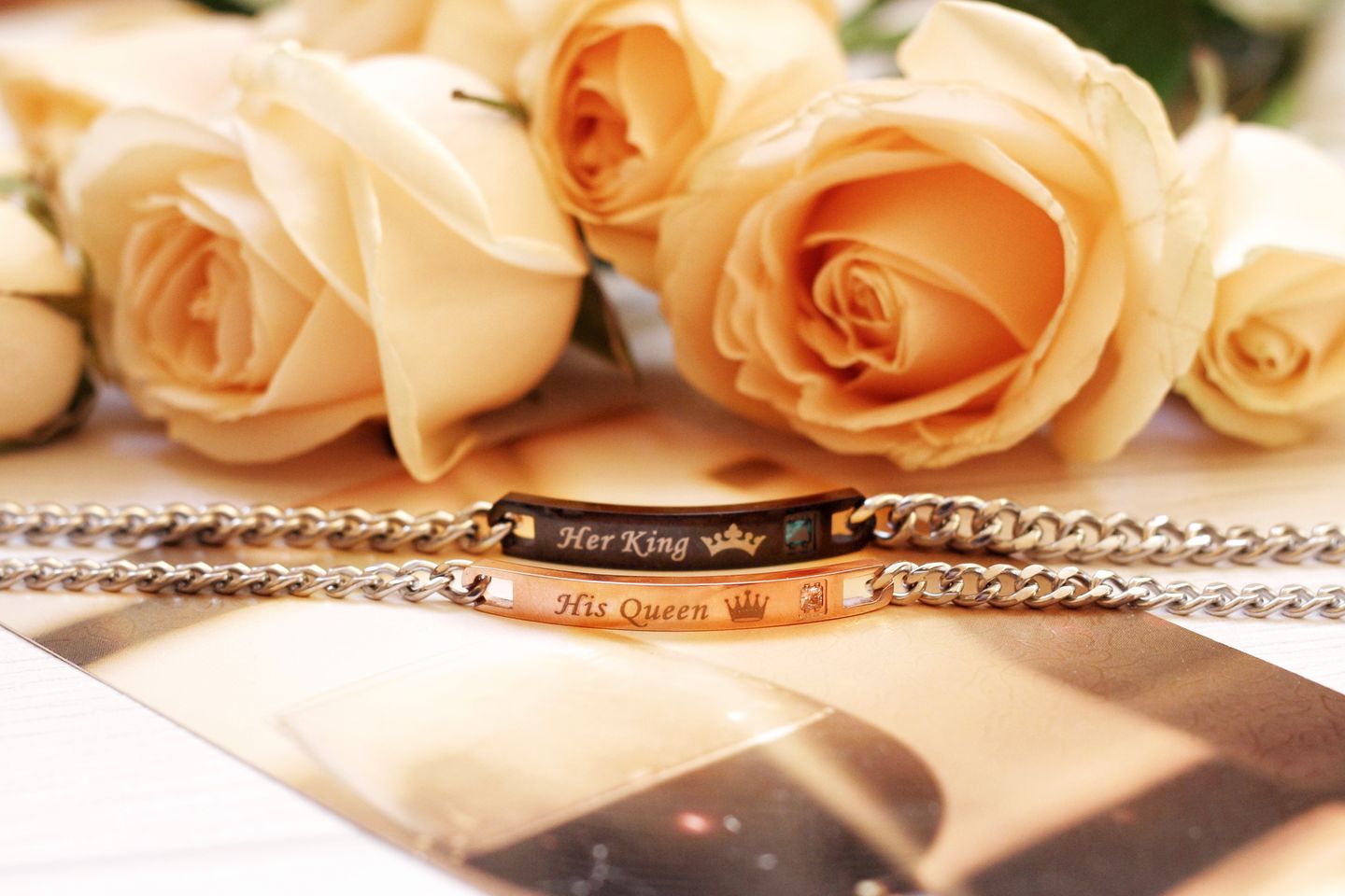 Customer photo review of Her King His Queen Bracelets