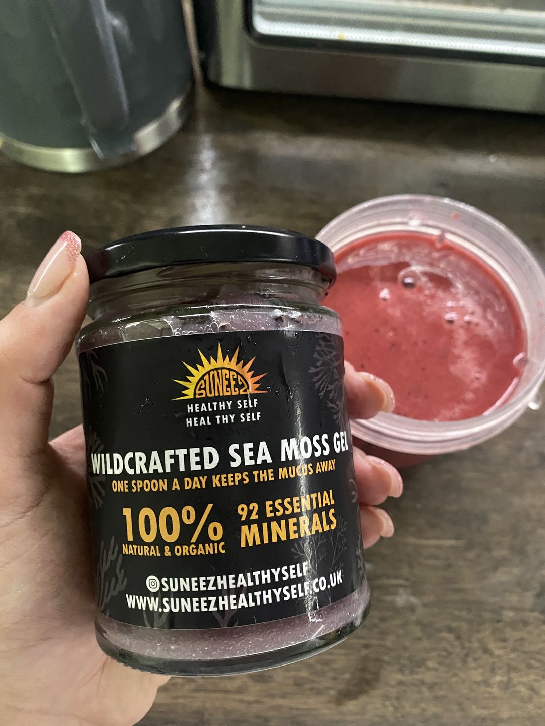 Customer photo review of Purple Wildcrafted Sea Moss Gel