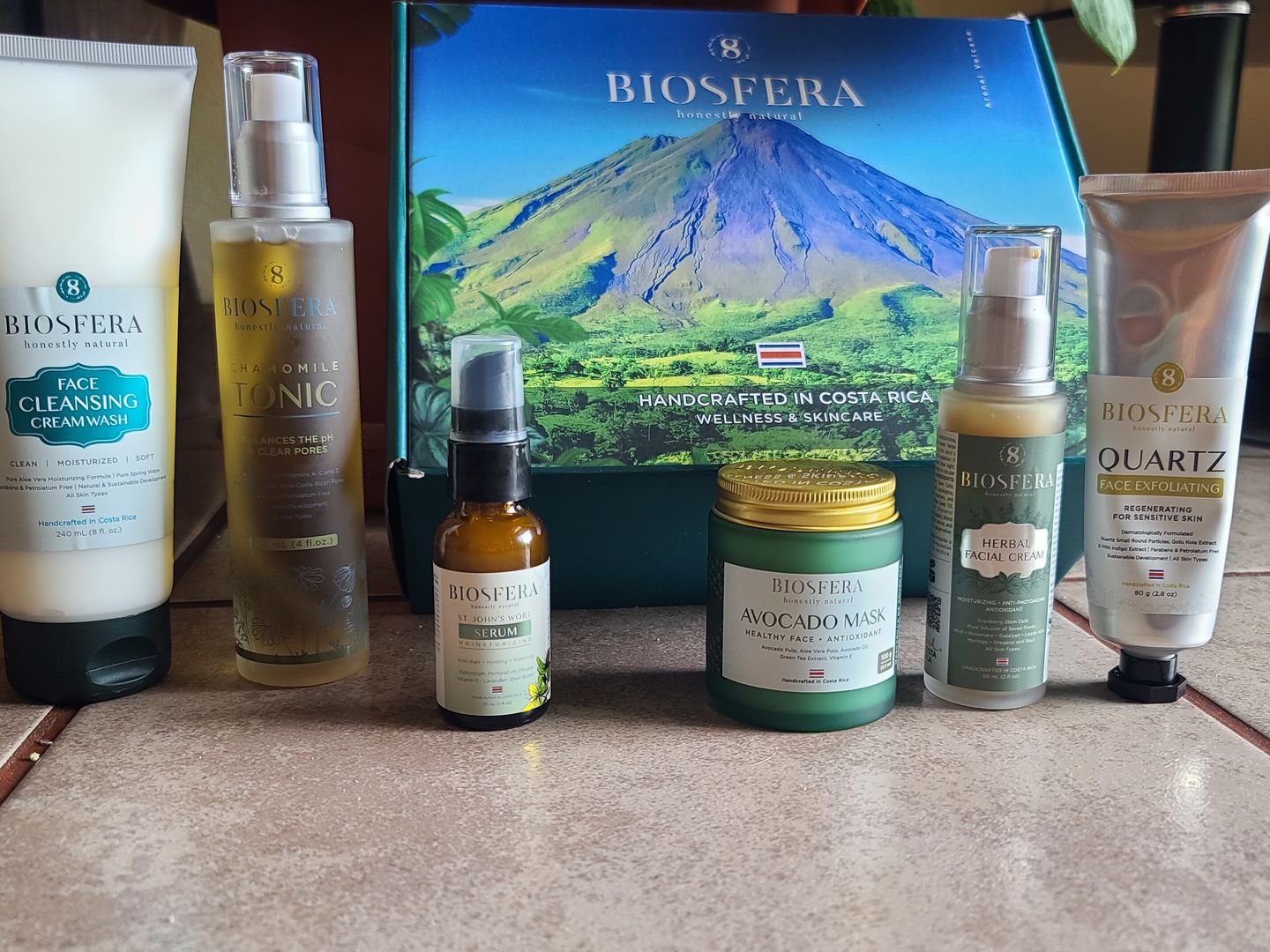 Customer photo review of Dry Skin Facial Kit