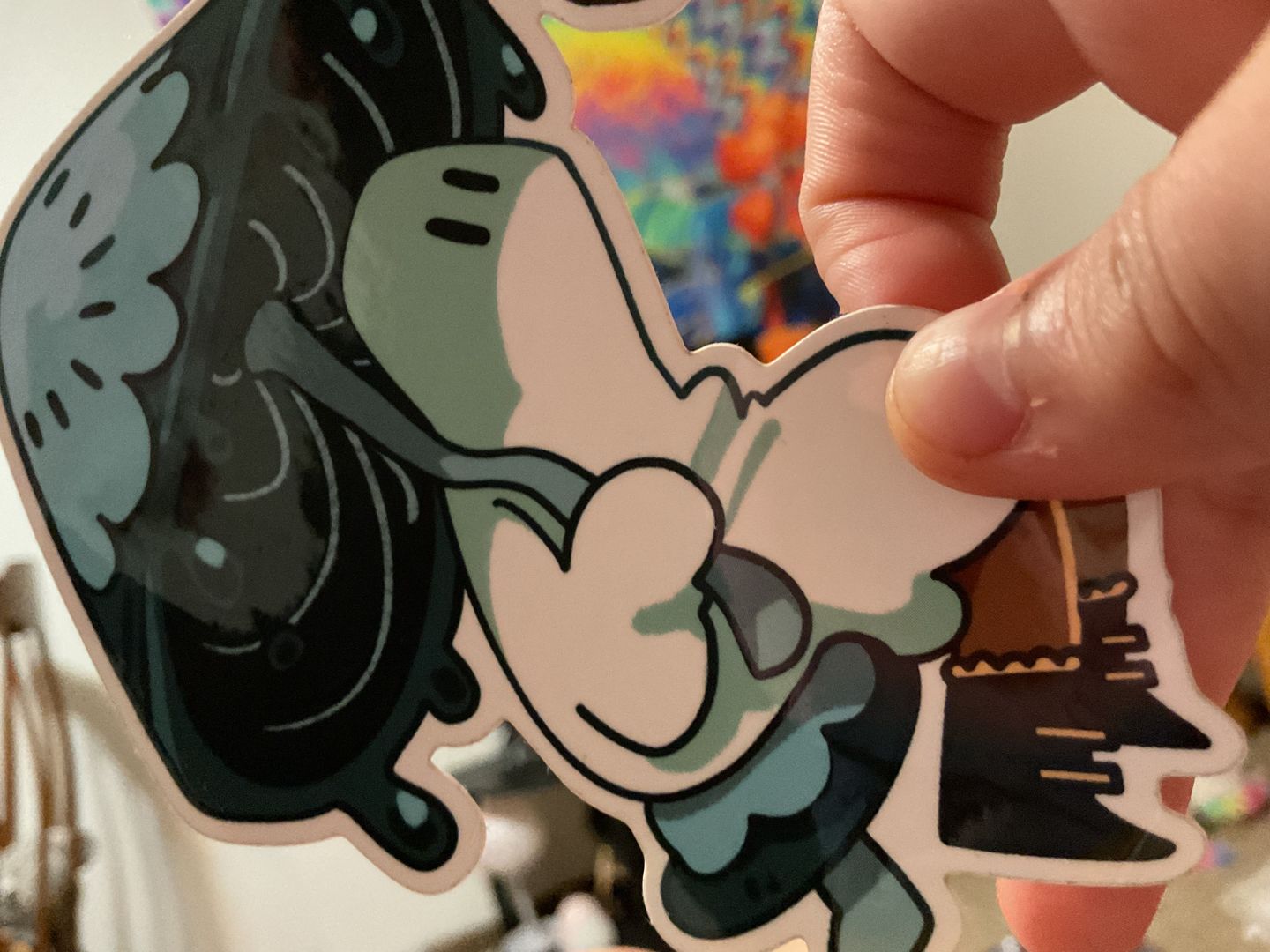 Customer photo review of Cute Ghost Stickers! : V6