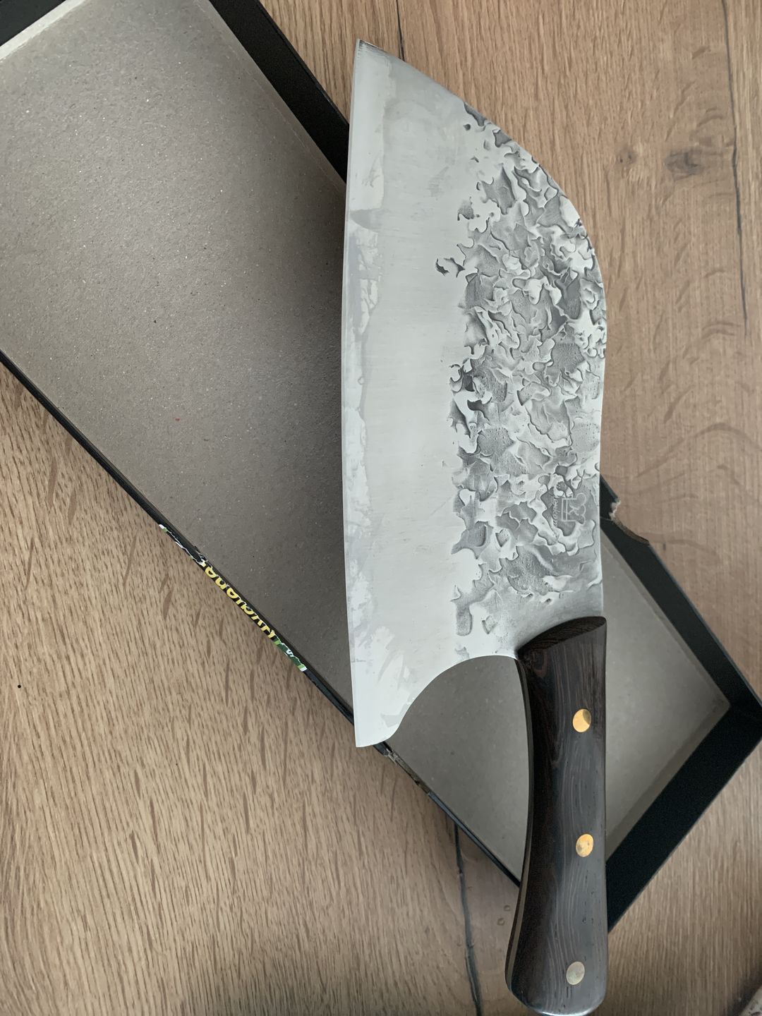 Customer photo review of Rustikales Hackmesser