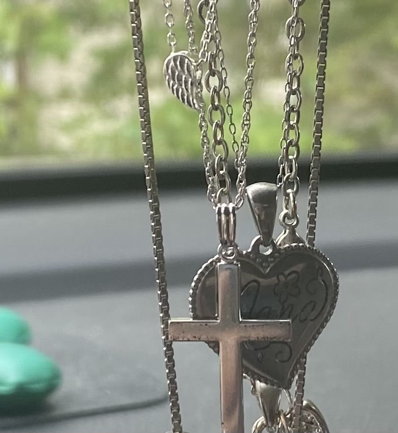 Customer photo review of always near memorial necklace