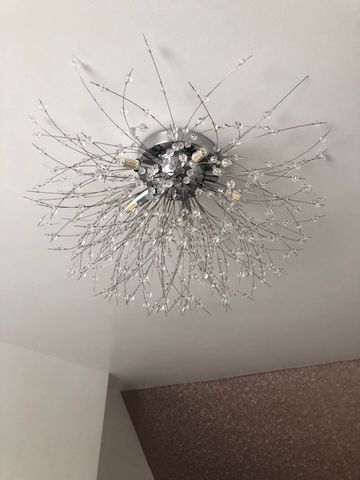 Customer photo review of Modern Beaded Sputnik Flush Mount Ceiling Light
