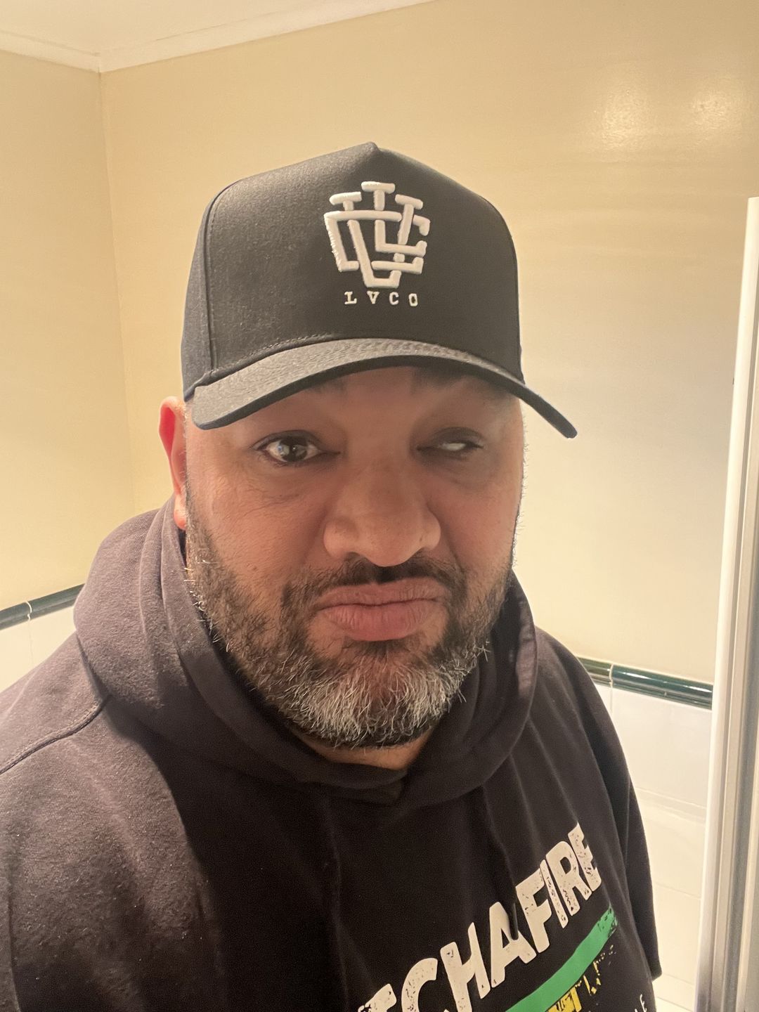 Customer photo review of LVCO "Blood Red" A-Frame Snapback