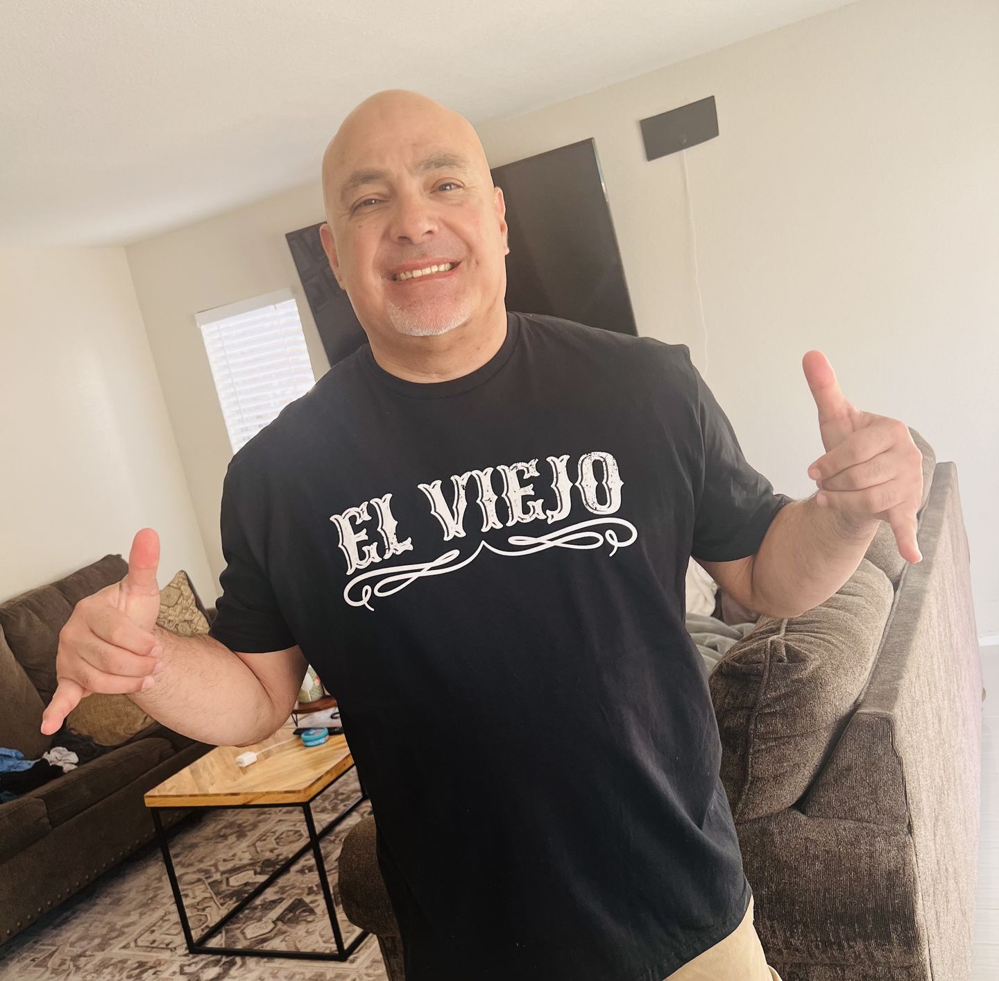Customer photo review of The Original El Viejo Old School Tee