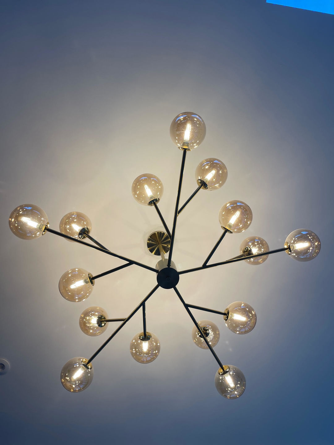 Customer photo review of 15-Light Sputnik Modern Sphere Chandelier