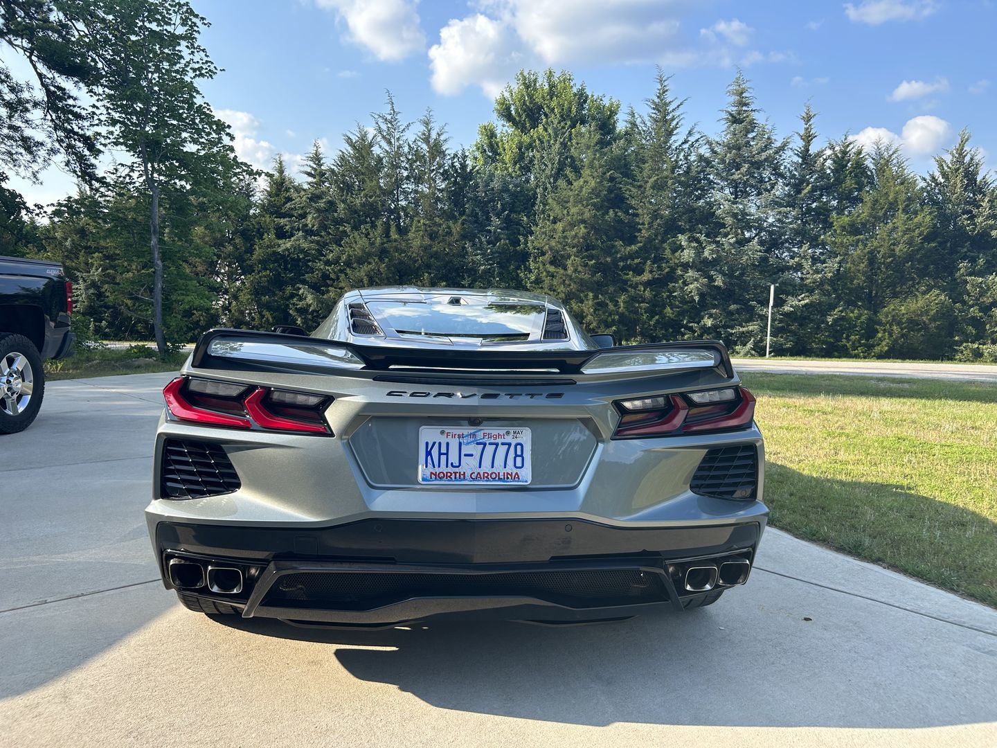 Customer photo review of Chevrolet Corvette C8 Z51 Wickerbill Rear Trunk Spoiler