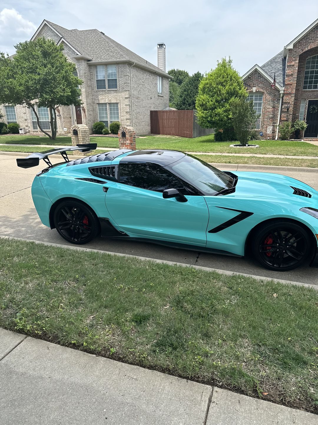Customer photo review of Corvette C7 ZR1 ZTK Conversion Rear Spoiler High Wing