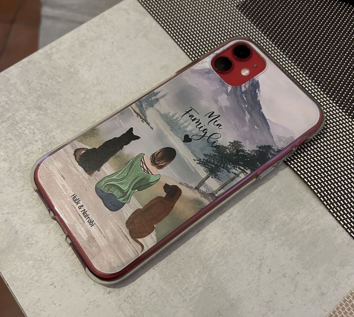 Customer photo review of Insieme al mio animale domestico – Custodia per il telefono personalizzata