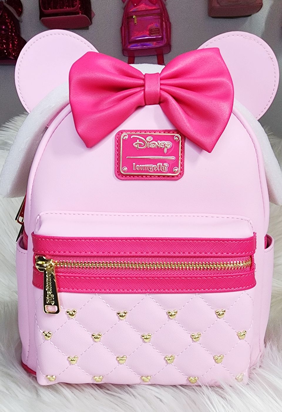Customer photo review of 707 Street Exclusive - Loungefly Disney The Minnie Mouse Classic Series Mini Backpack - Strawberry Macaron