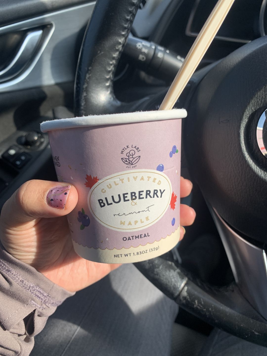 Customer photo review of Blueberry Maple Oatmeal