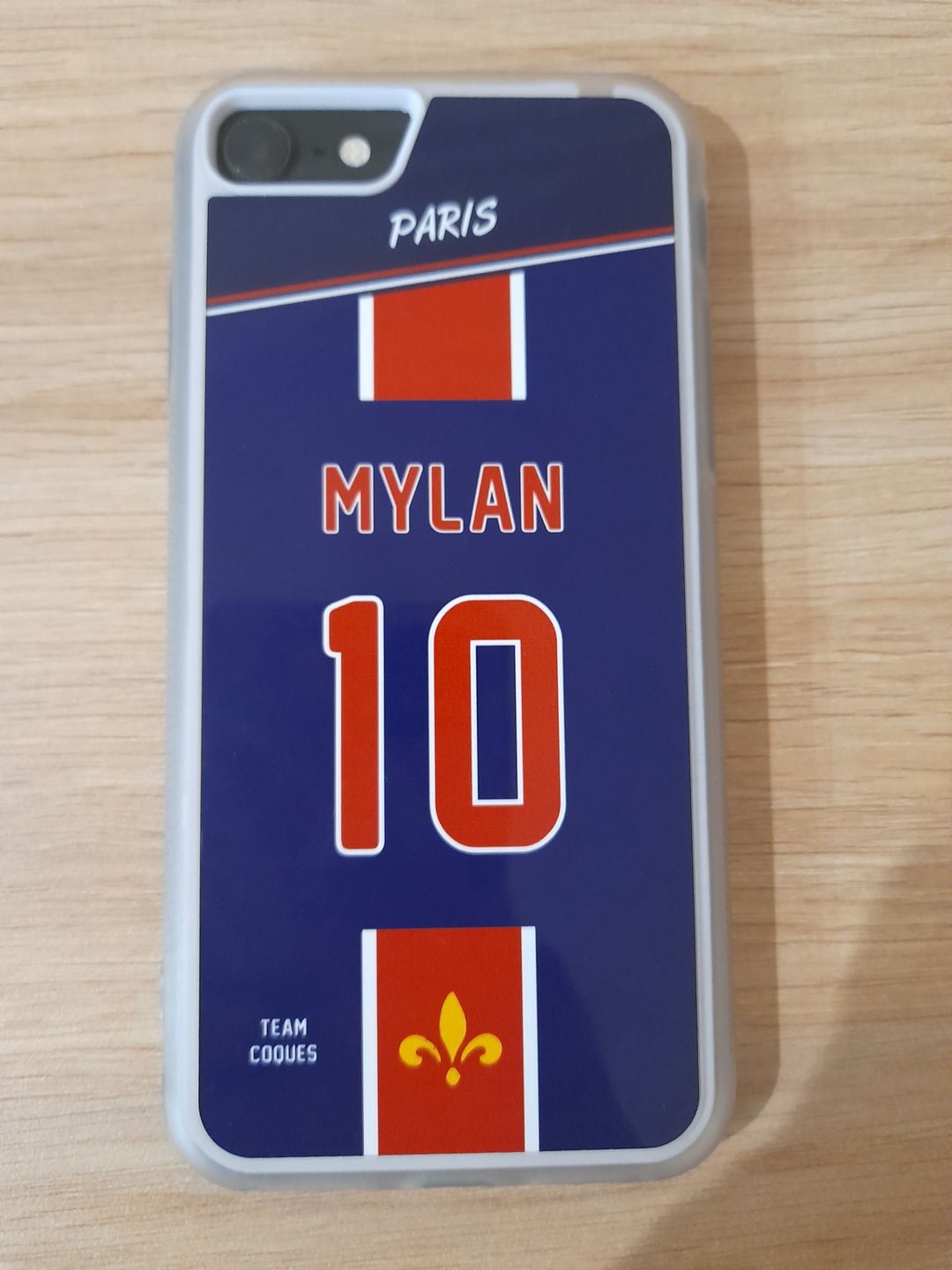 Customer photo review of Coque foot PARIS SG Domicile 1 personnalisable - TEAMCOQUES