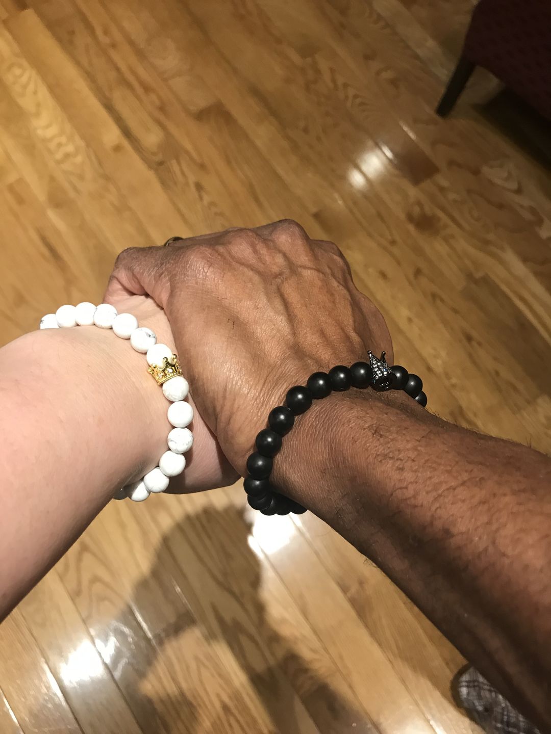 Customer photo review of Her King His Queen Bracelets