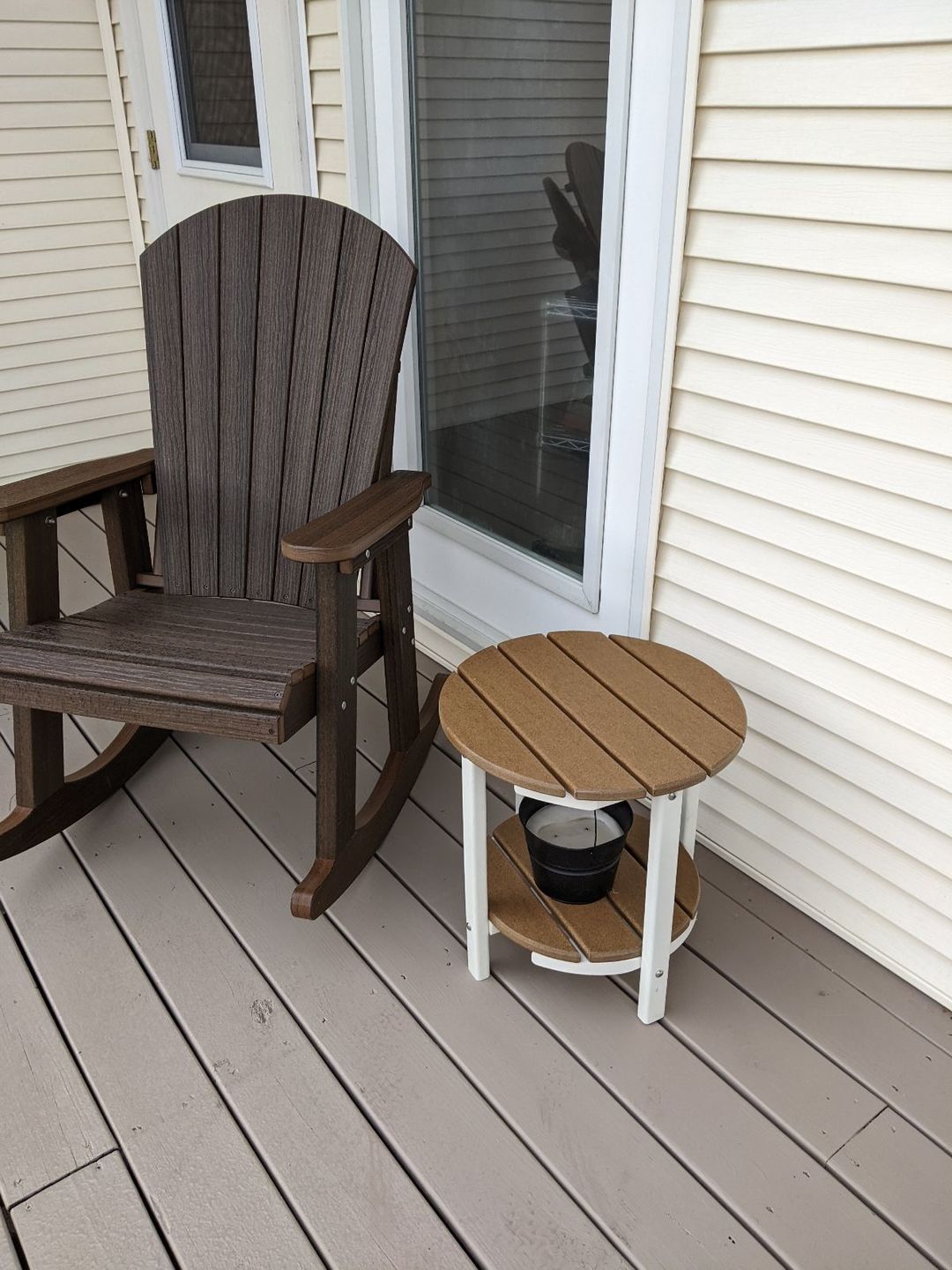Customer photo review of QUICK SHIP - Classic Adirondack Porch Rocker
