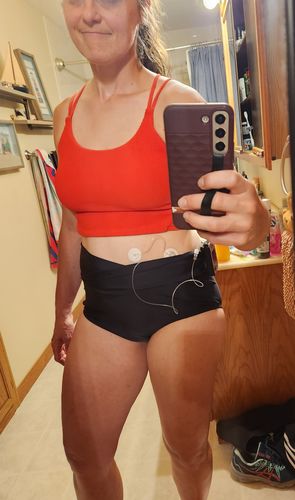 Customer photo review of Destination Top | Poppy Red