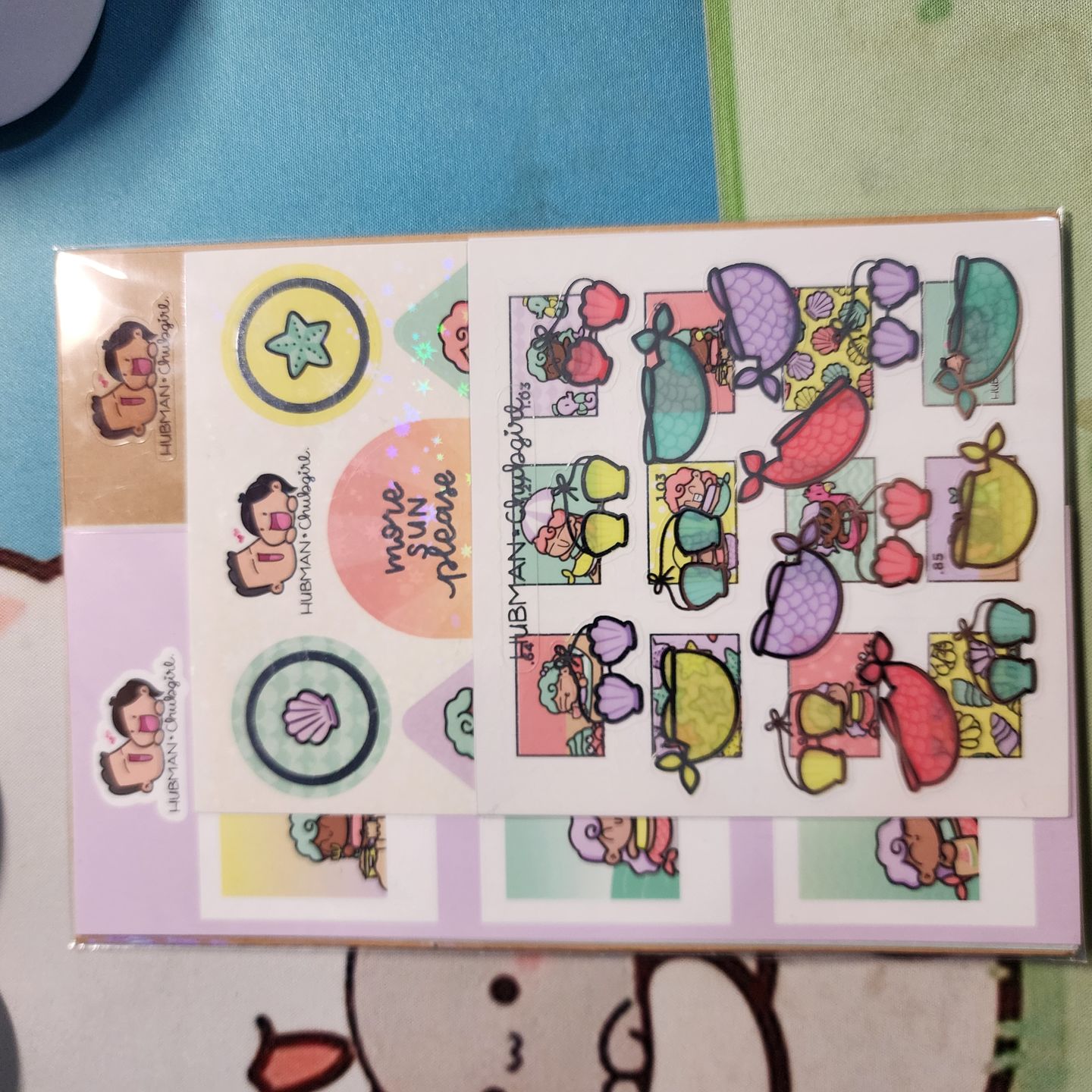 Customer photo review of Summer Mermaids Variety Sticker Pack