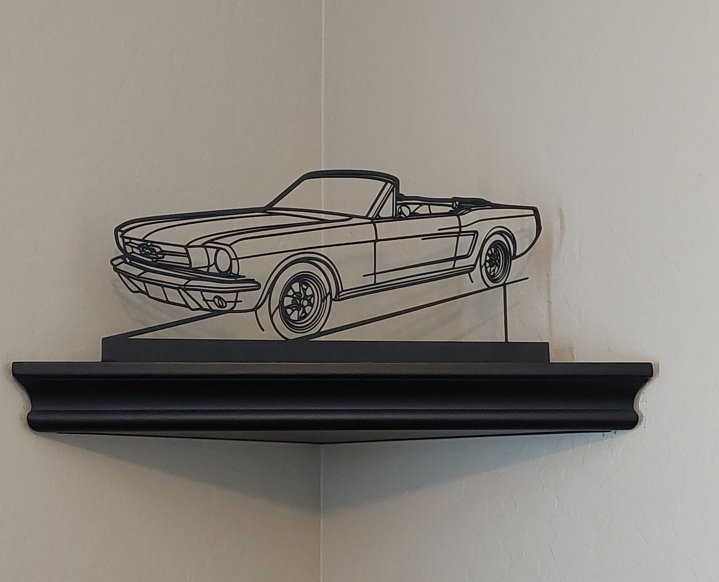 Customer photo review of Your Custom Car Standing Silhouette Metal Art