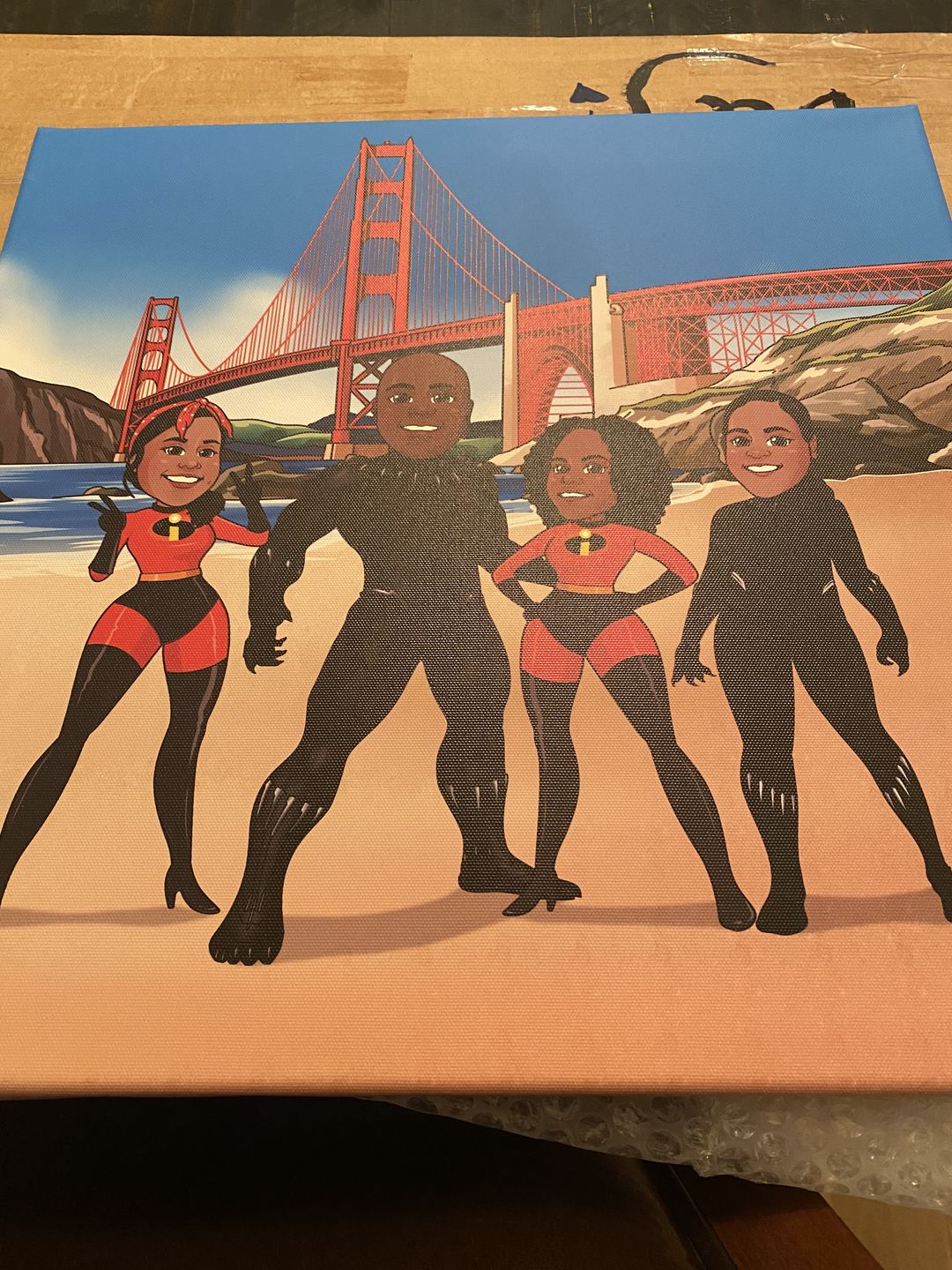 Customer photo review of Christmas Custom Portrait
