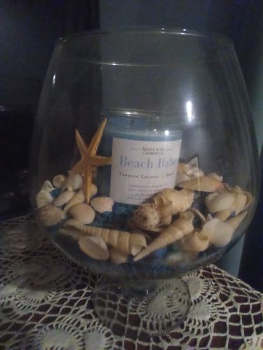 Customer photo review of 100% Soy Candle: Beach Babe