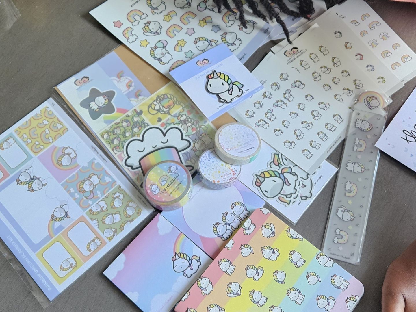 Customer photo review of Rainbow Unicorns Bundle