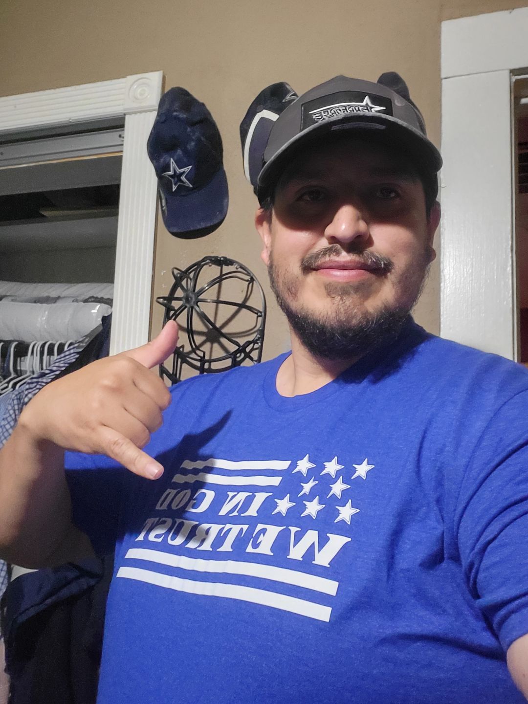 Customer photo review of In God We Trust Tee