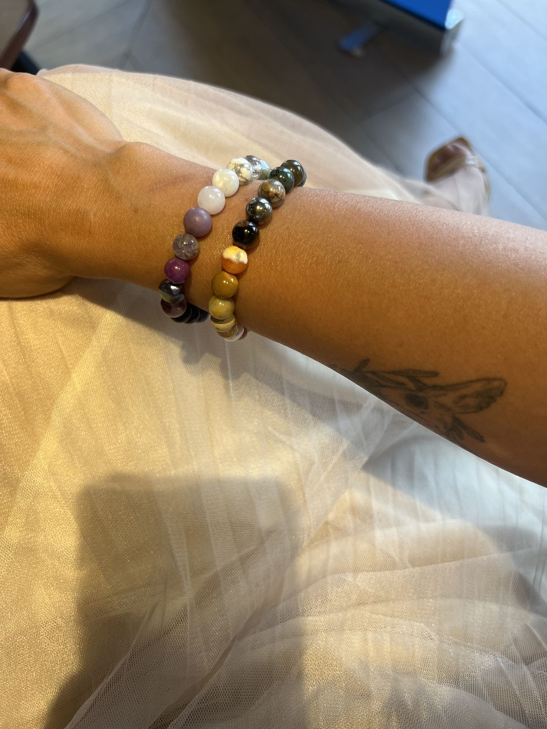 Customer photo review of Codificador Elástico "Unidad" de 45 Minerales (8 mm): Un Arcoiris de Energía 🌈