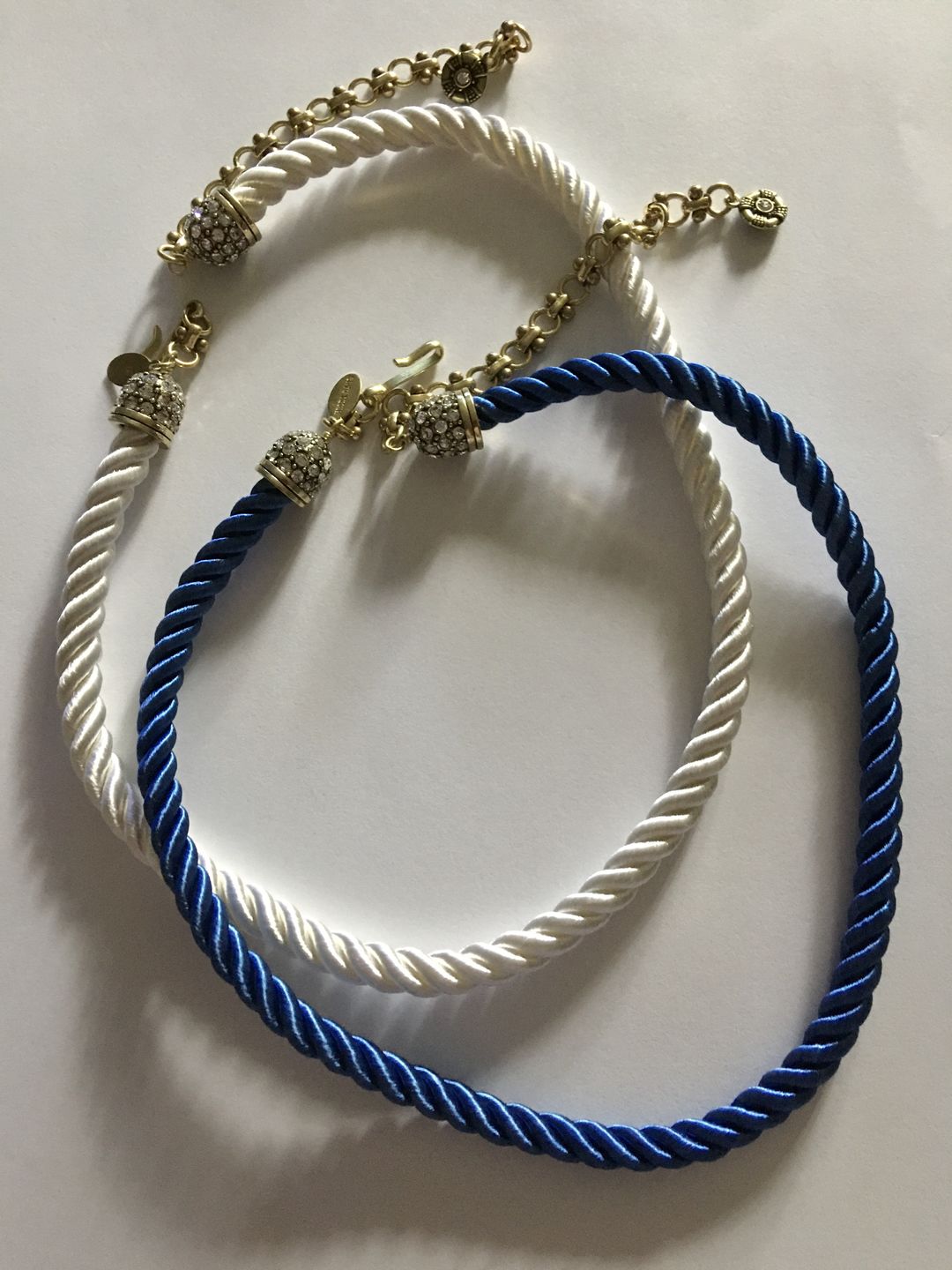 Customer photo review of Heidi Daus® "Elegant Essentials" Pin Enhancer Cord Necklace